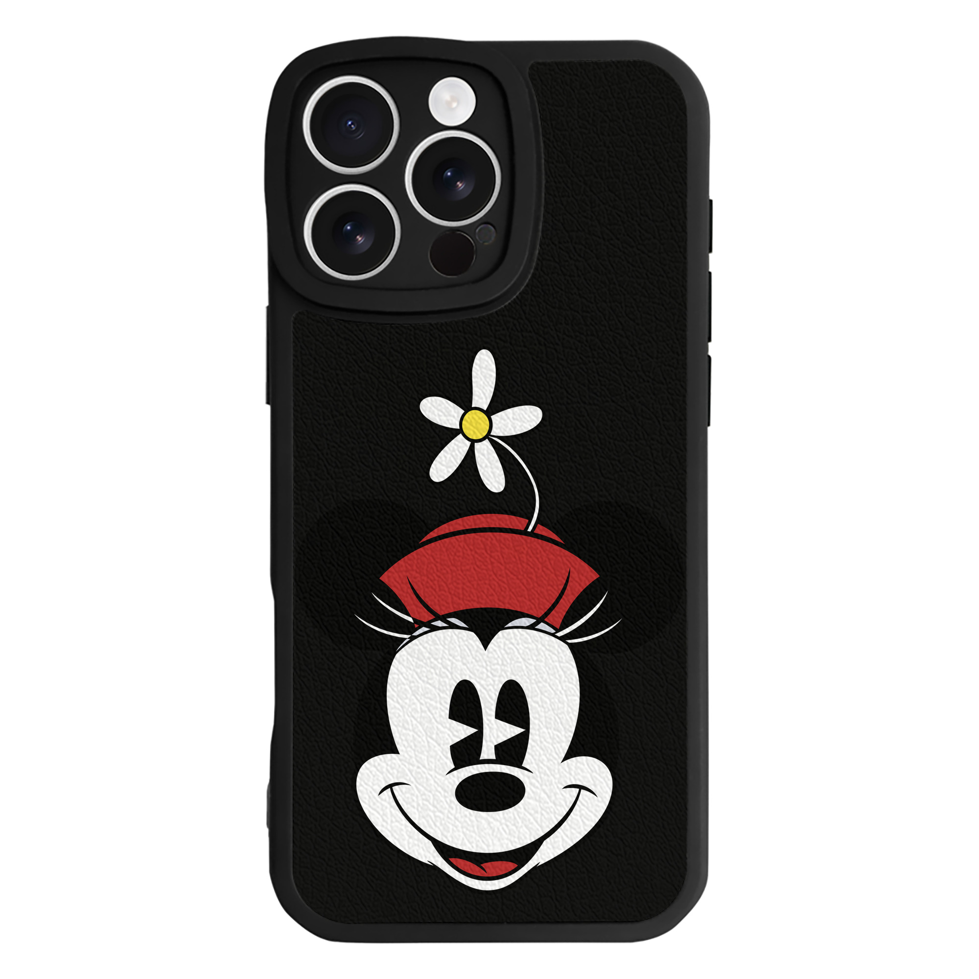 （画像用） ミッキーマウス Mickey Mouse 【iPhone 16シリーズ対応】シリコンスマホケース（レザー調） 材質：シリコン
